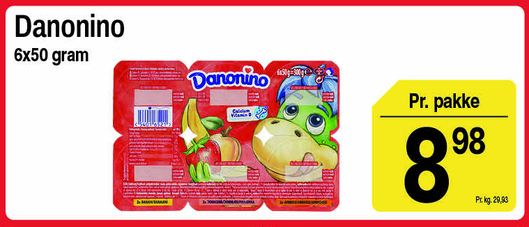 Danonino yoghurt 6 x 50 g