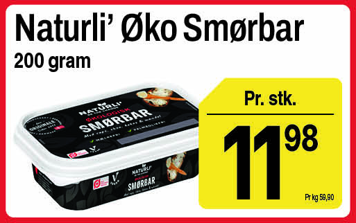 Naturli' øko smørbar