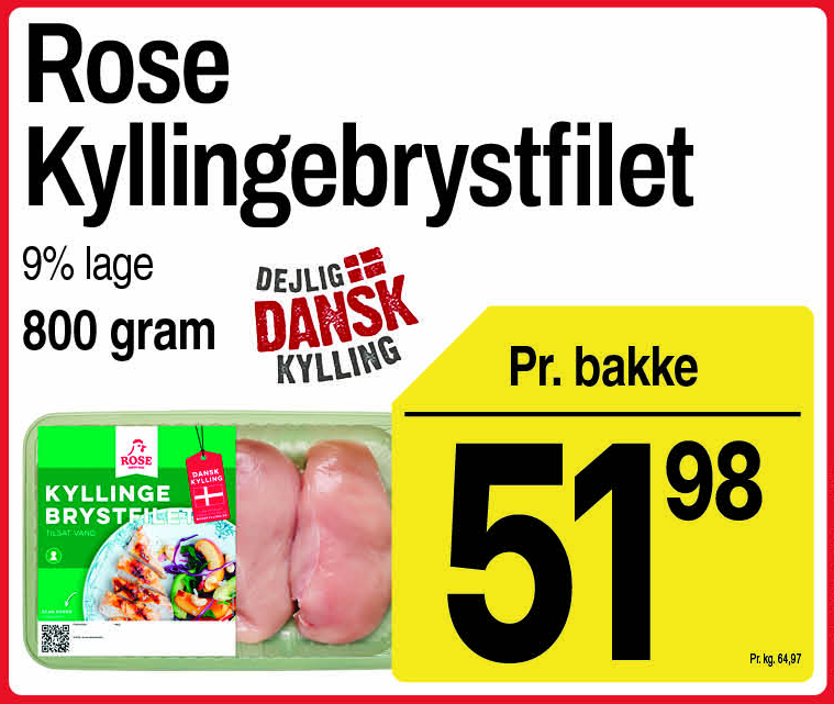 Rose kyllingebrystfilet