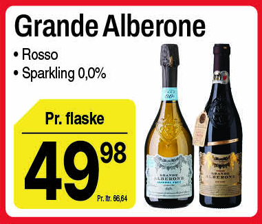 Grande Alberone rosso eller sparkling 0,0%