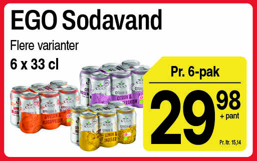 EGO sodavand 6 x 33 cl