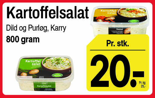 Kartoffelsalat, flere varianter