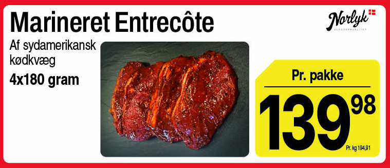 Marineret entrecôte