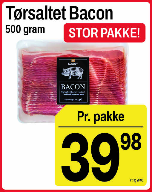 Tørsaltet bacon