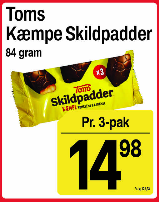 Toms Kæmpe Skildpadder 3-pak