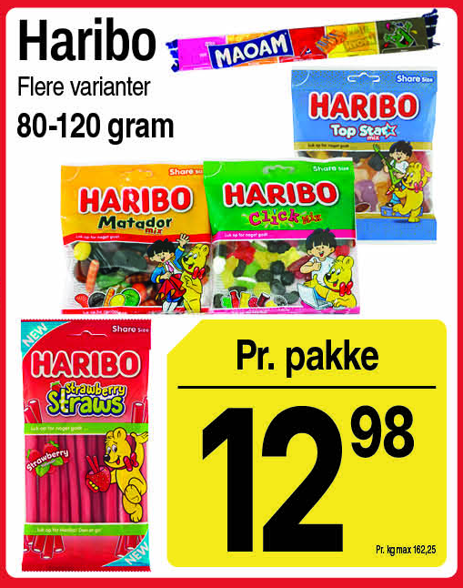 Haribo, flere varianter
