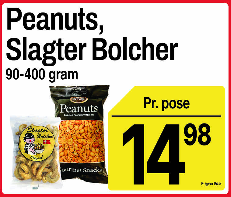 Peanuts eller slagterbolcher