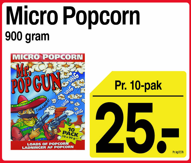 Micro popcorn 10-pak