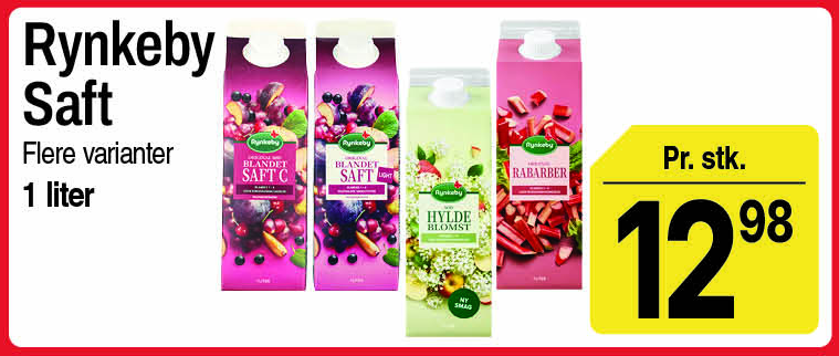 Rynkeby saft, flere varianter