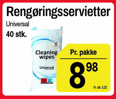 Rengøringsservietter universal