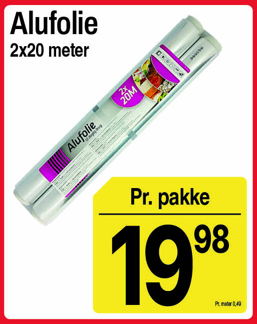 Alufolie 2 x 20 meter