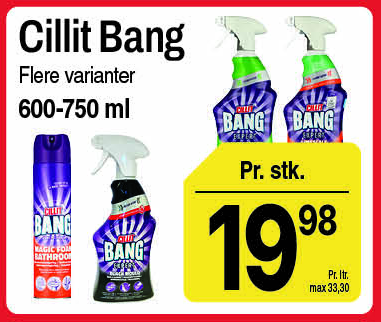 Cillit Bang, flere varianter